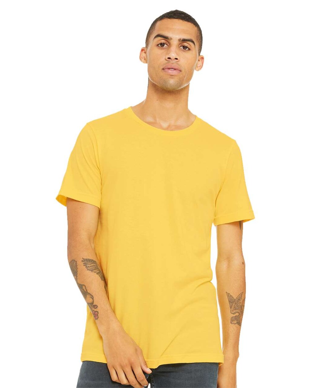 BELLA+CANVAS Men’s Crewneck Jersey Short Sleeve T-Shirt for Everyday Wear, Gym & Casual Style Premium Tee
